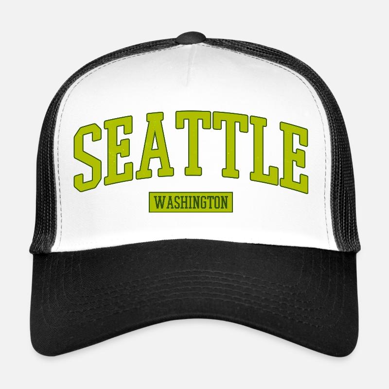 Lettrage Seattle Washington Casquette trucker 