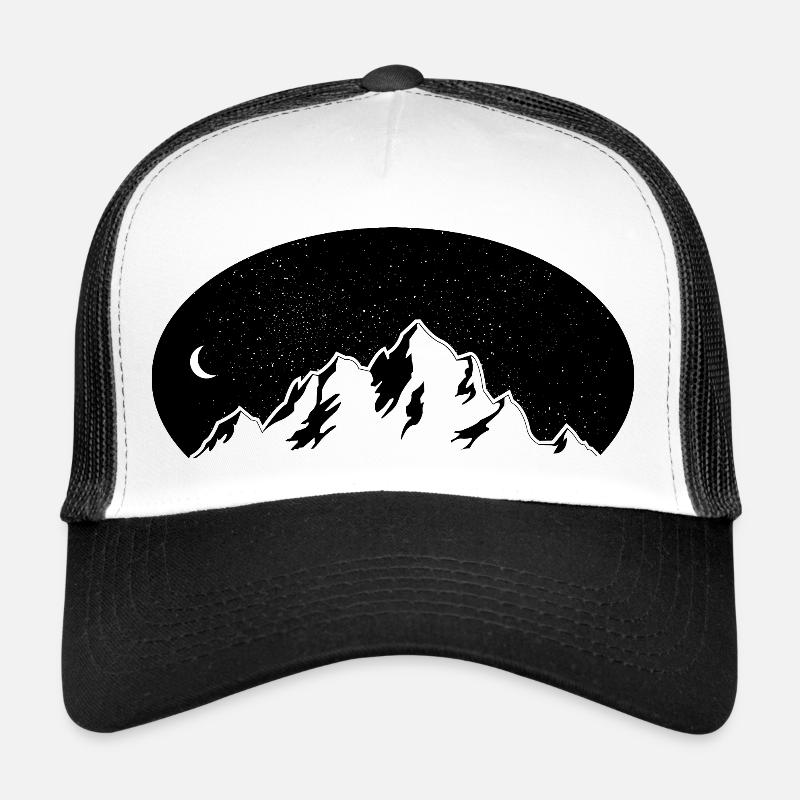 Conception de montagne Wanderer Casquette trucker 