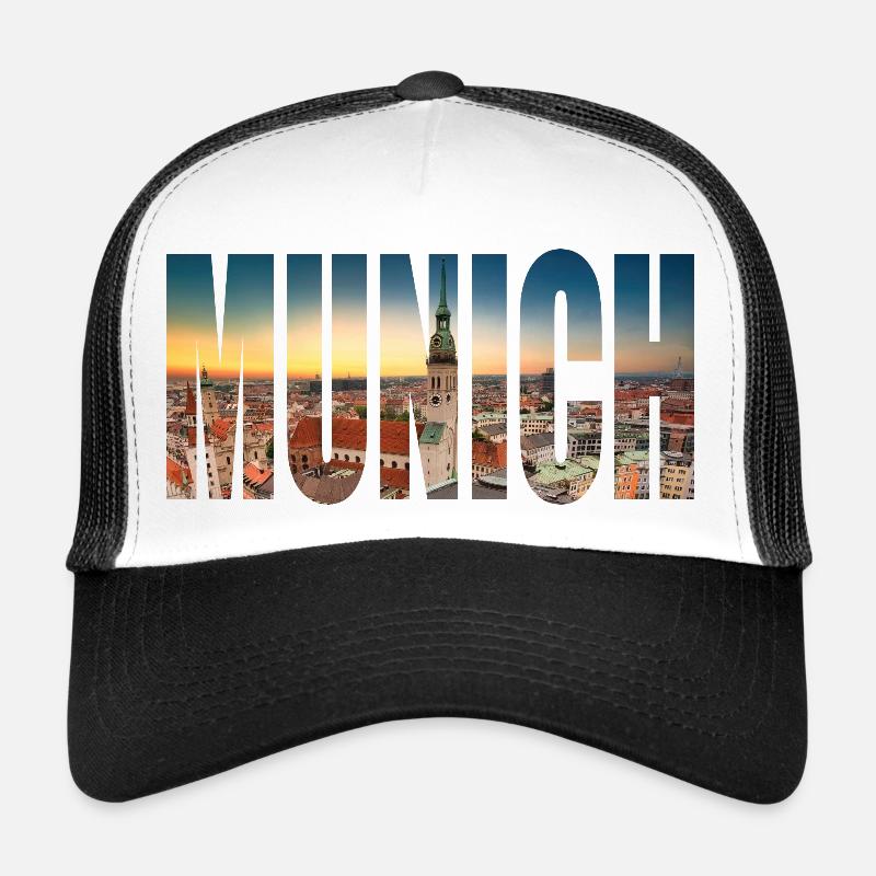 Munich MÜNCHEN - Trucker Cap - Weiß/Schwarz