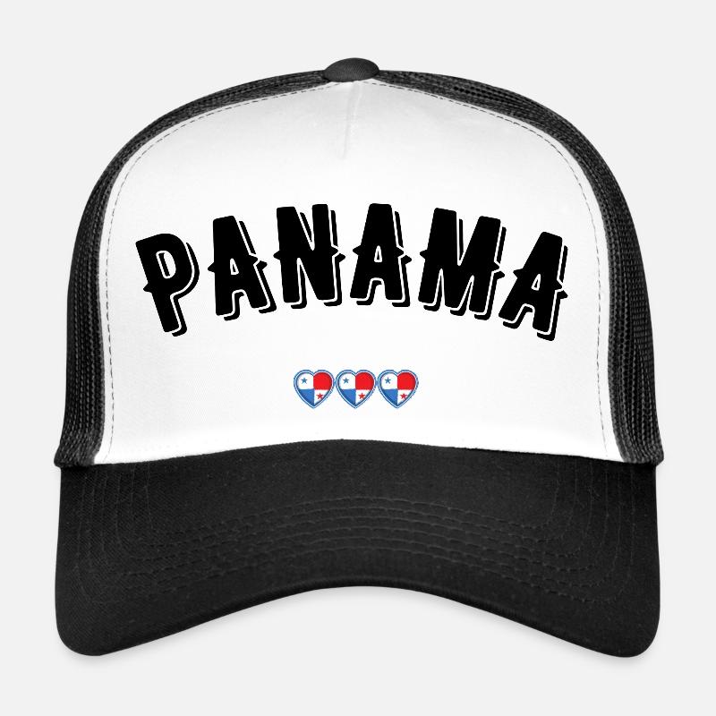 Panama - Casquette trucker - blanc/noir