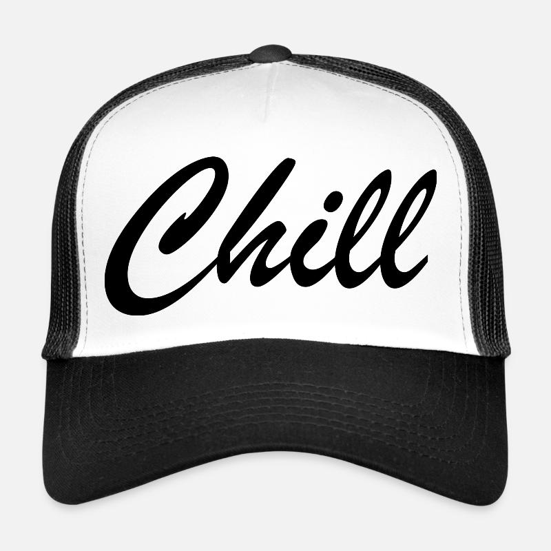 Chill doch - Trucker Cap - Weiß/Schwarz