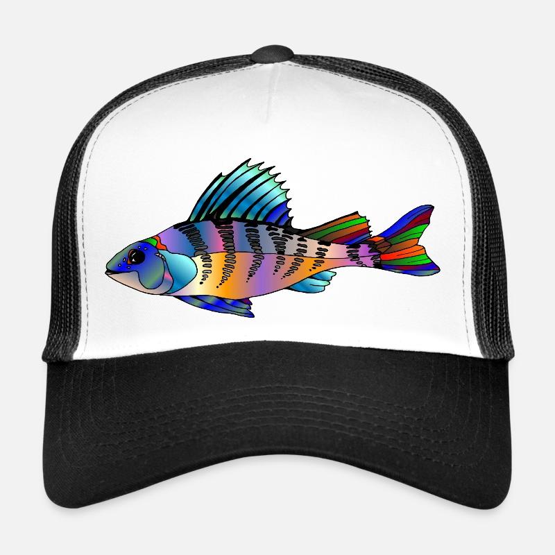 Fisch - Trucker Cap - Weiß/Schwarz