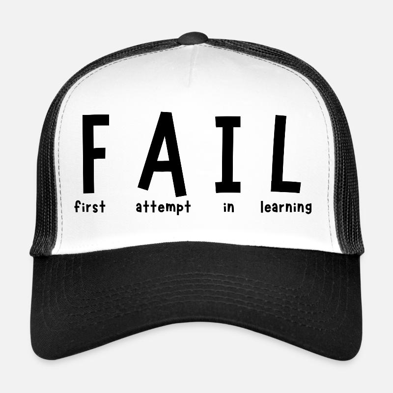 Fehler - Trucker Cap - Weiß/Schwarz