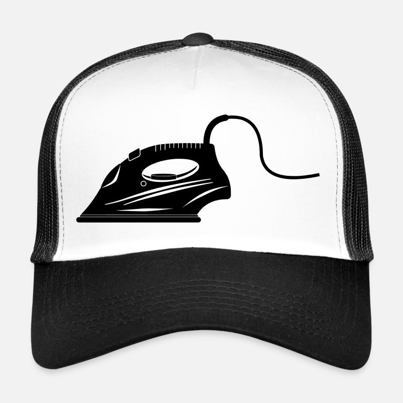 Fer à repasser pour le linge à repasser - Casquette trucker  - blanc/noir
