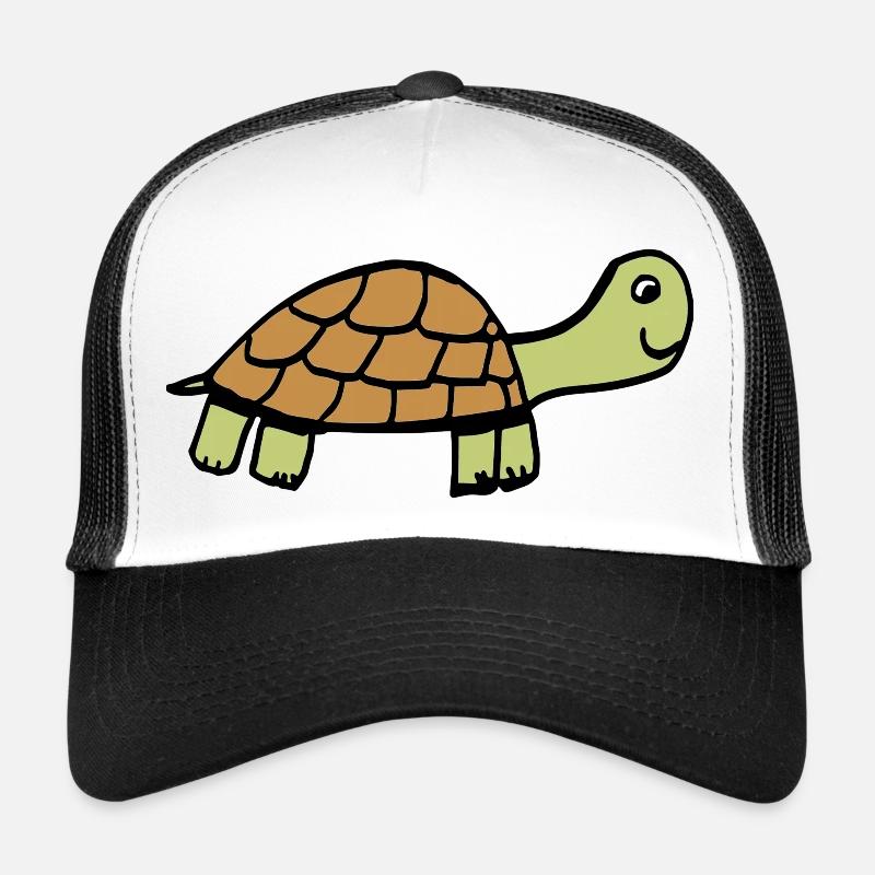 Schildkröte - Trucker Cap - Weiß/Schwarz