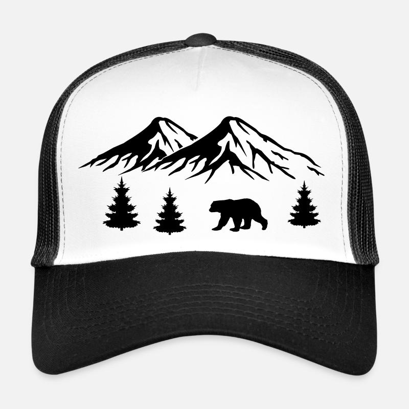 Montagnes Ours Nature Casquette trucker 