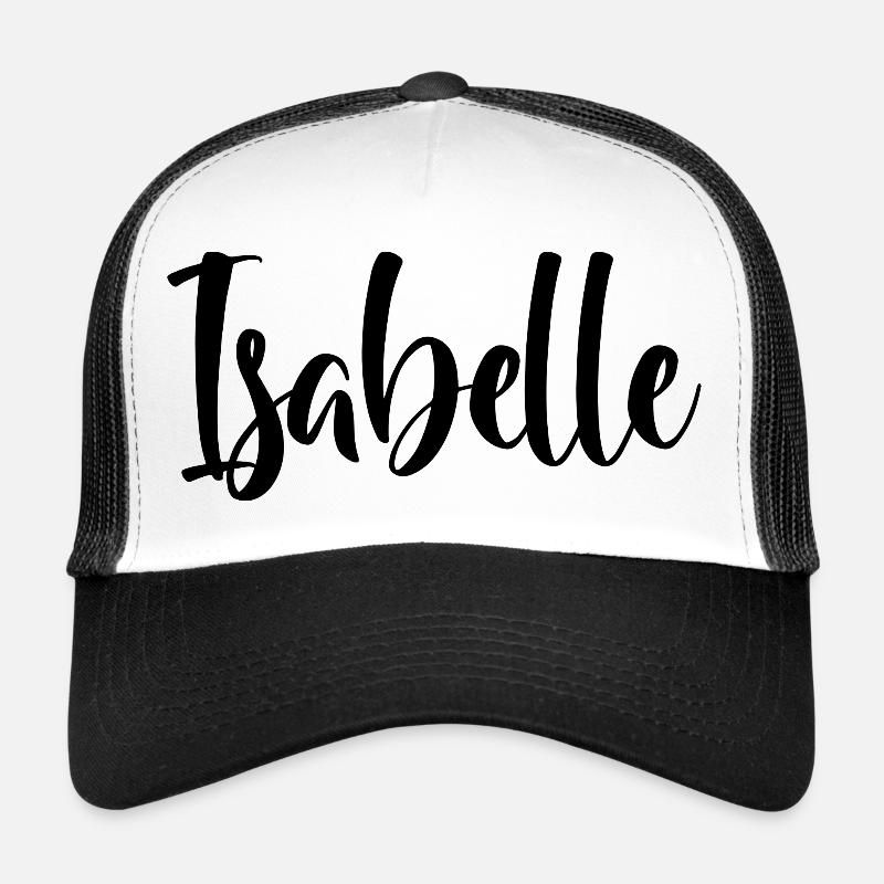 Name - Isabelle - Trucker Cap - Weiß/Schwarz