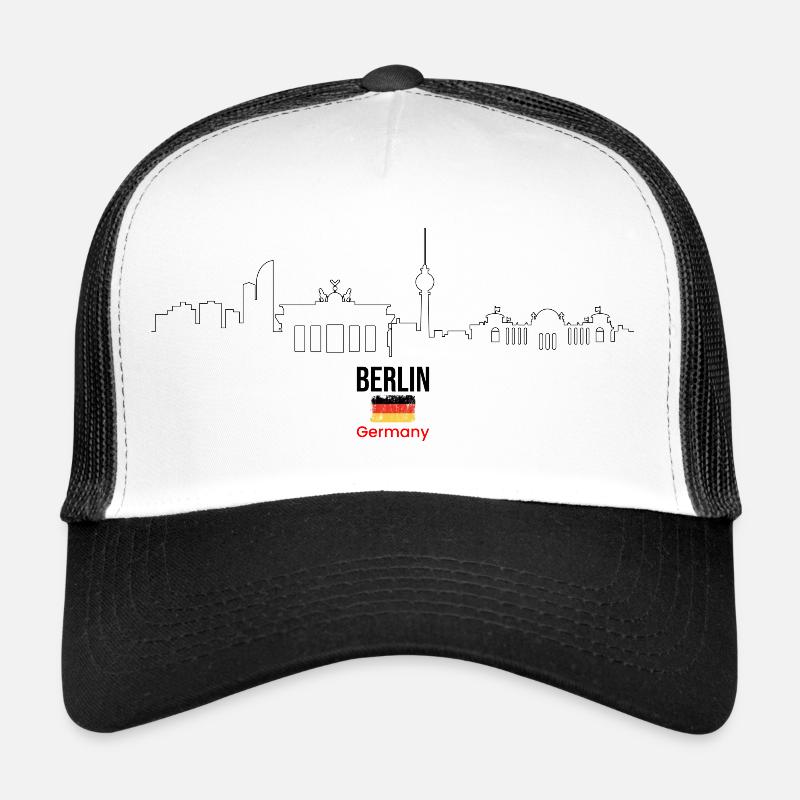 Bold German Flag Typography Trucker Cap