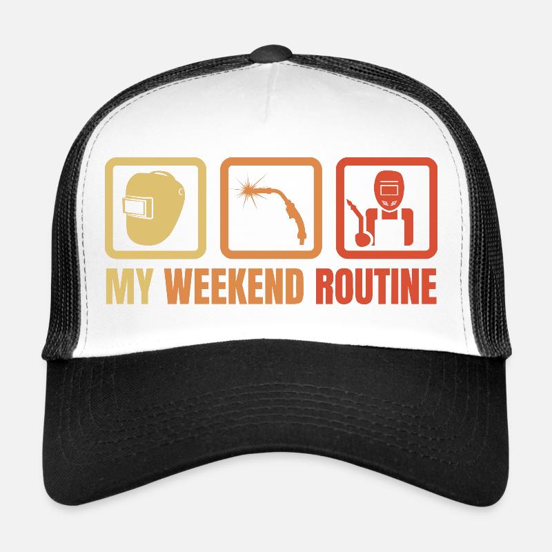 Welder Weekend Routine Trucker Cap