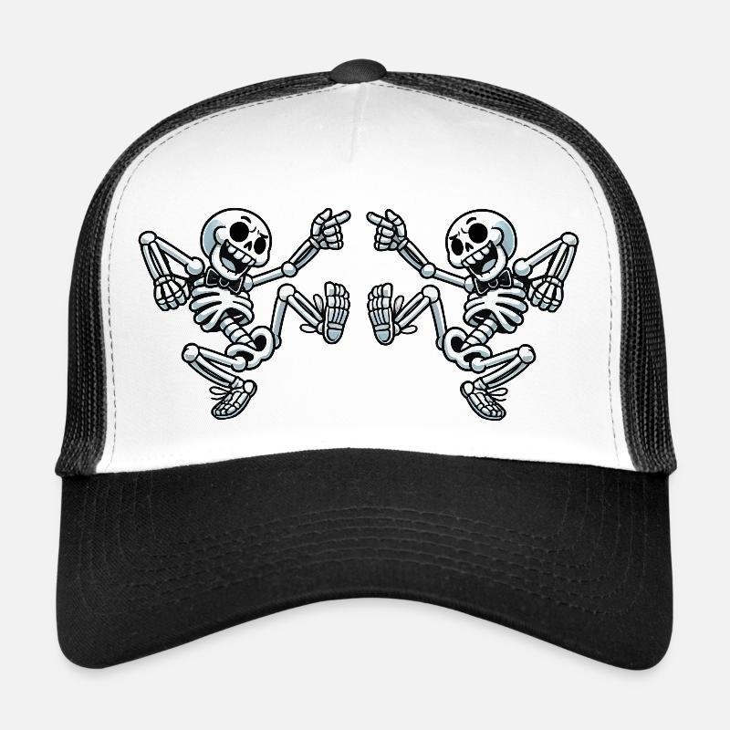 Danse du crâne - Casquette trucker - blanc/noir