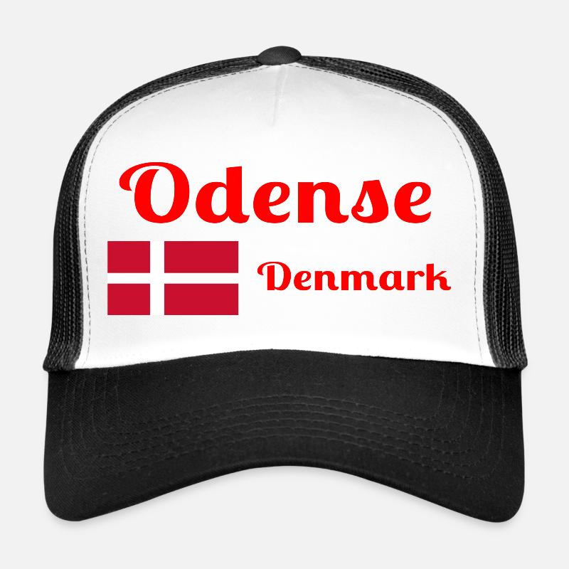 Odense, Danemark - Imprimés élégants Casquette trucker 
