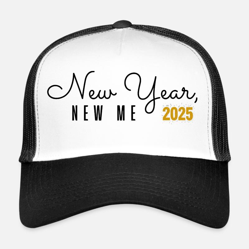 New Year, New me - Trucker Cap - Weiß/Schwarz