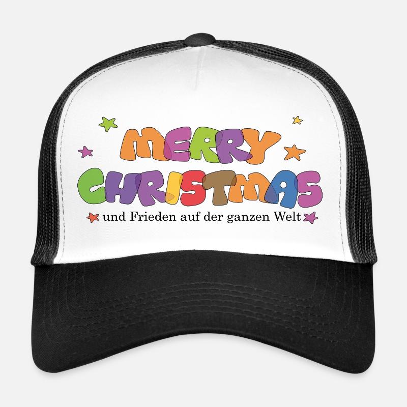 Joyeux Noël et paix dans le monde Casquette trucker 