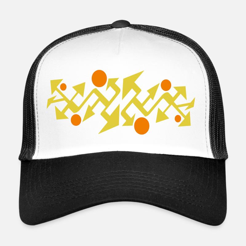 Abstract pattern by Cean - Trucker Cap - white/black