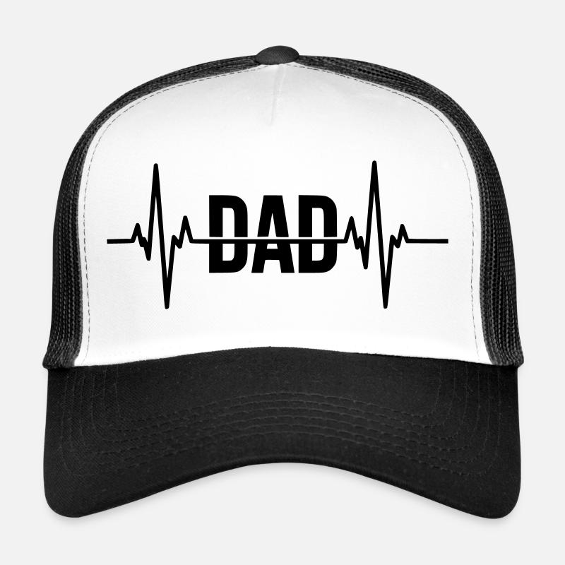 Dad Heartbeat – Father Gift Trucker Cap