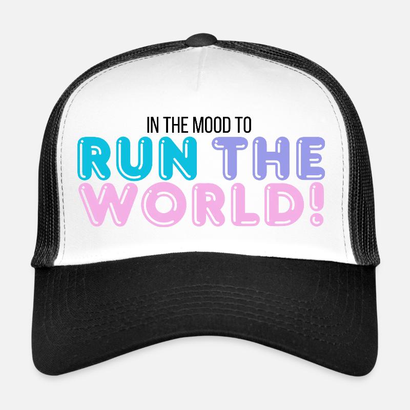 Je dirige le monde - Casquette trucker  - blanc/noir