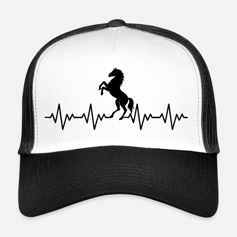 Cavalier équité, ECG Battement de cœur Casquette trucker 
