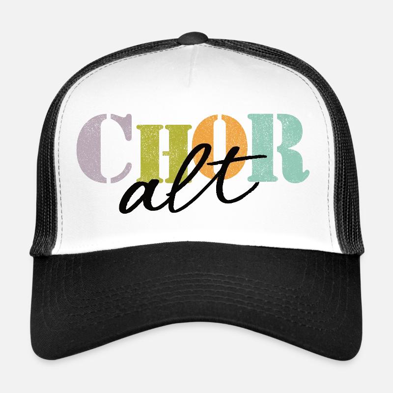 Chor Alt - Trucker Cap - Weiß/Schwarz