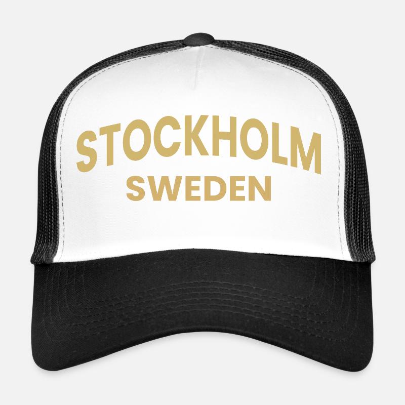 Conception de texte Stockholm – Suède Casquette trucker 