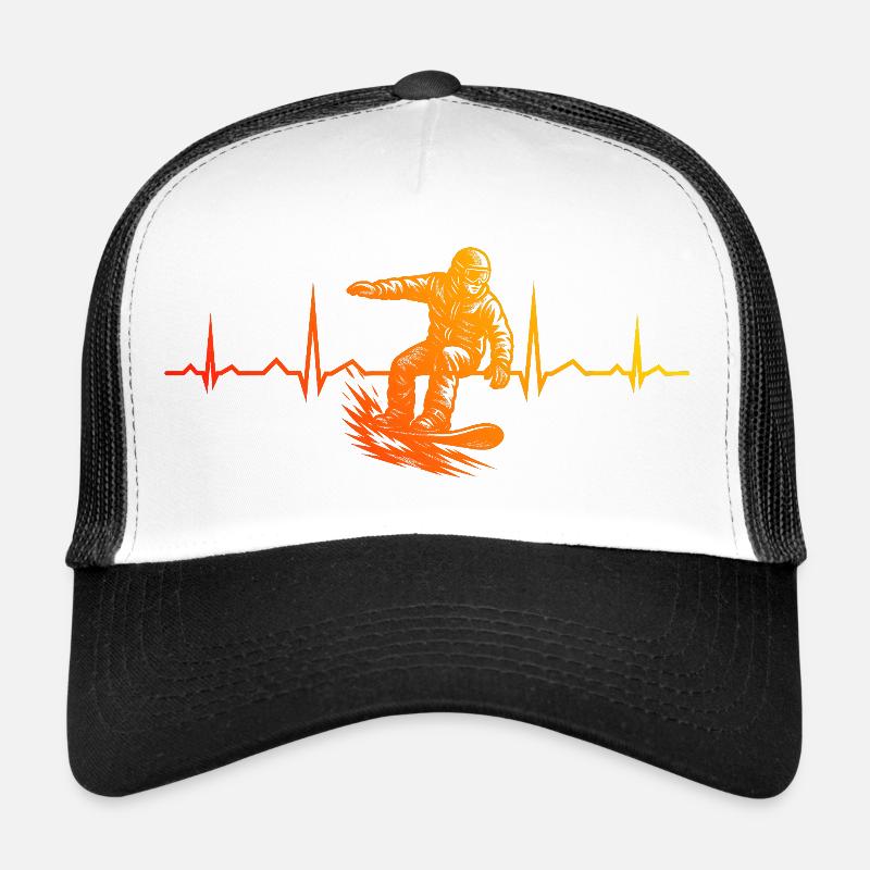 Charakterstarkes Snowboard Design Trucker Cap