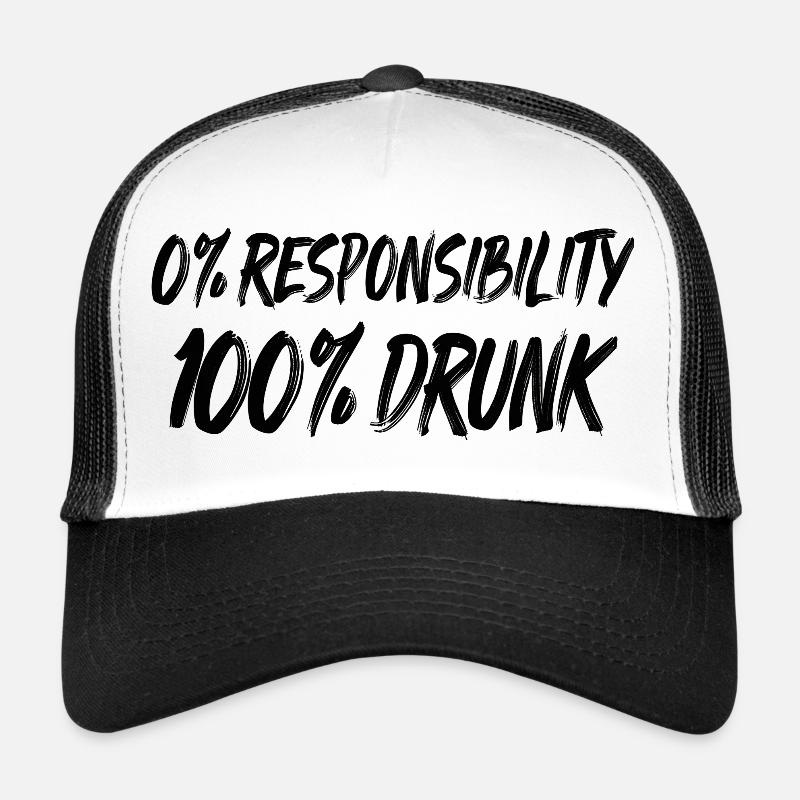 0 % de responsabilité, 100 % d’ivresse Casquette trucker 