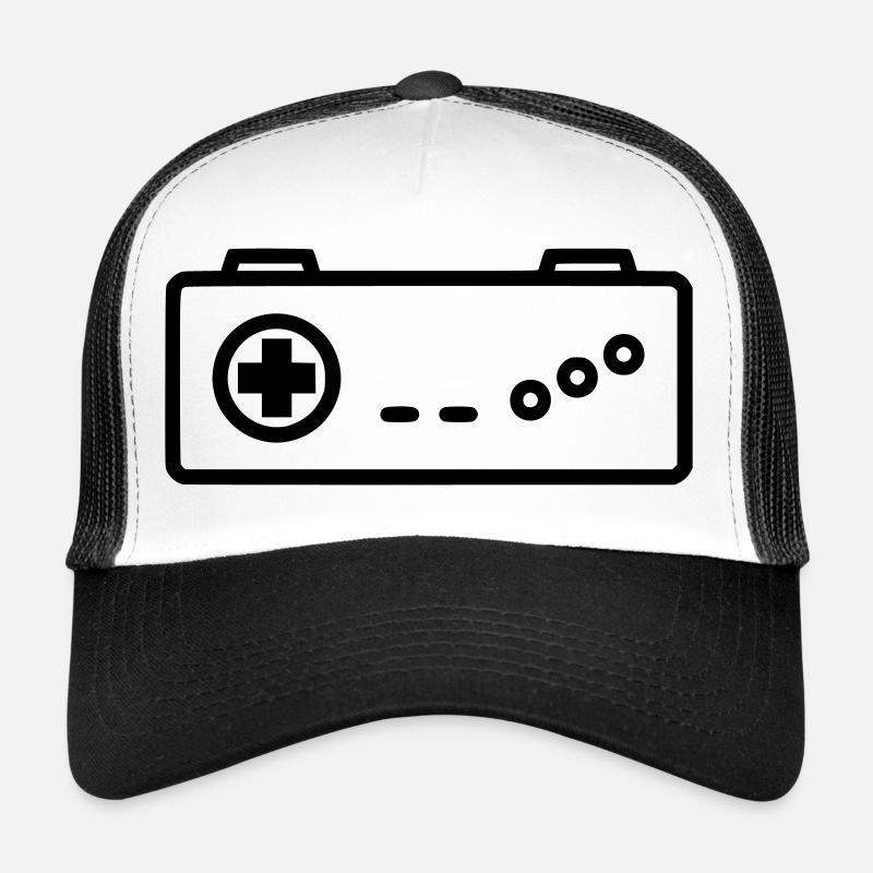 Icône de contour rétro de manette Casquette trucker 