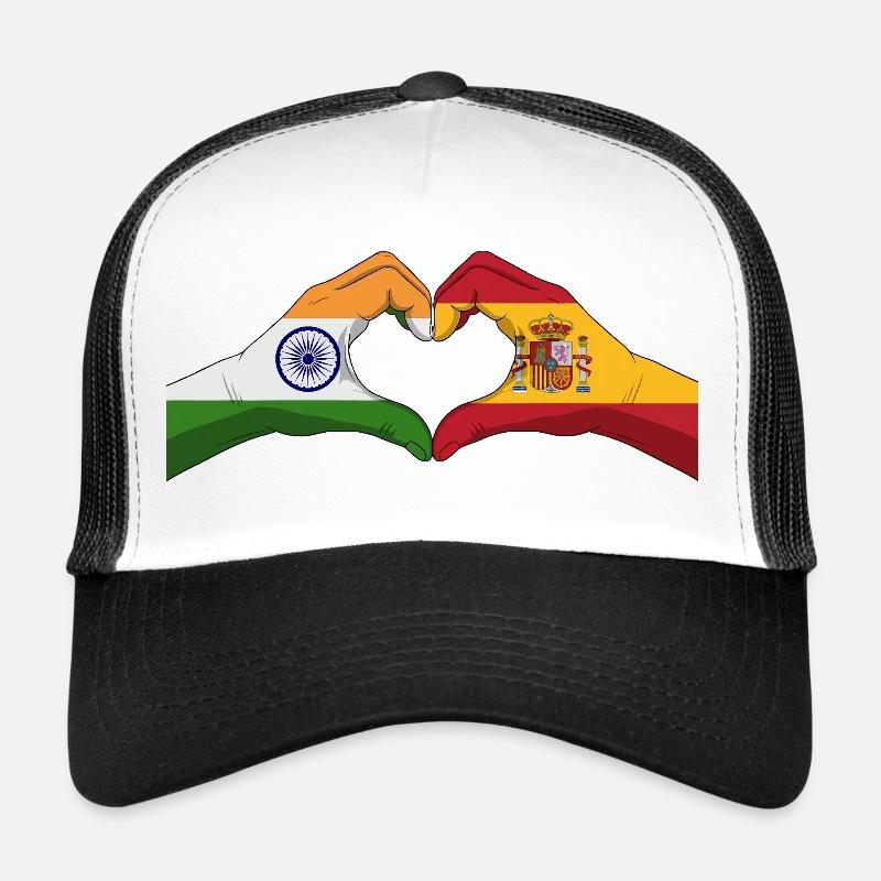 Cœurs Unis Inde Espagne Casquette trucker 