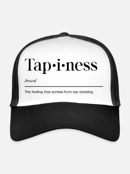 Chemise de claquettes - Casquette trucker  - blanc/noir - Devant