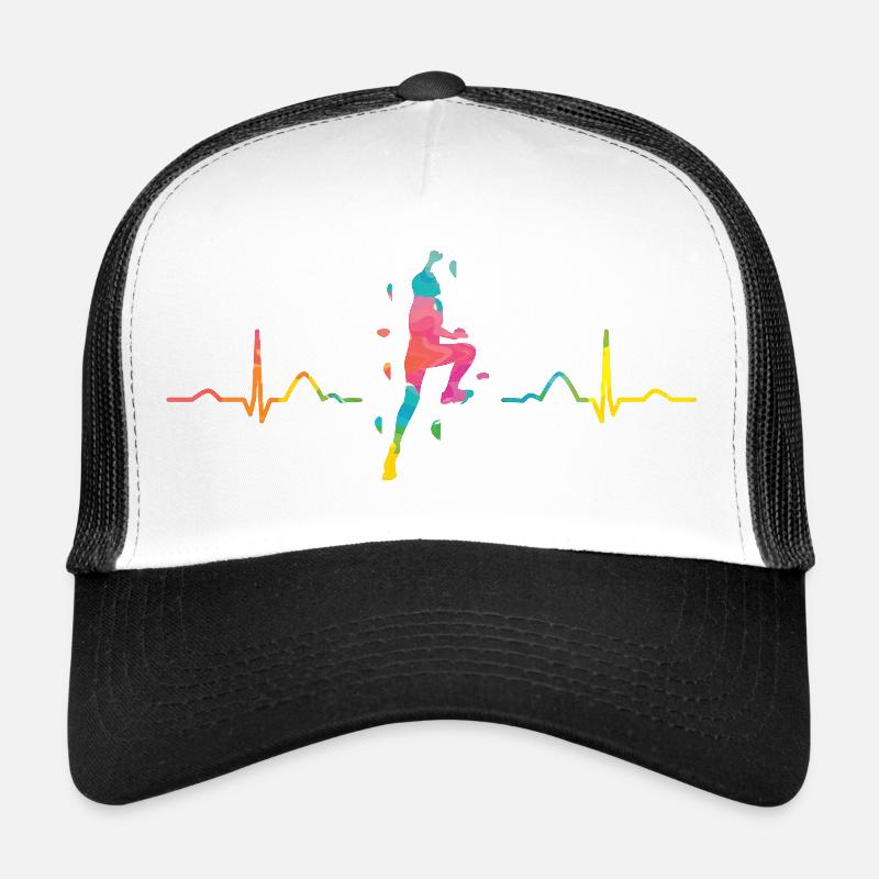 Boulderer heartbeat Bouldering Bouldering Trucker Cap