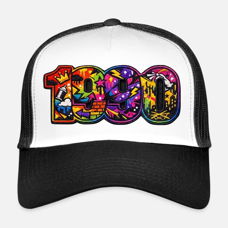 1990 Graffiti Coloré Urbain Casquette trucker 
