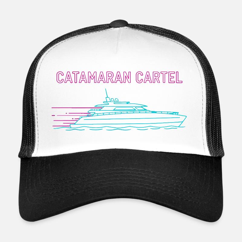 Cartel des catamarans Synthwave Casquette trucker 