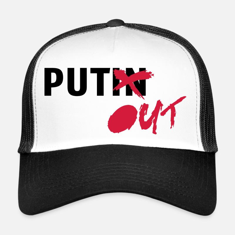 putout - Trucker Cap - white/black