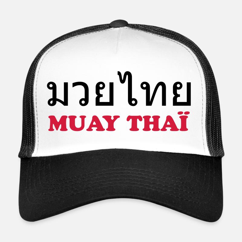 Muay Thai - Casquette trucker - blanc/noir