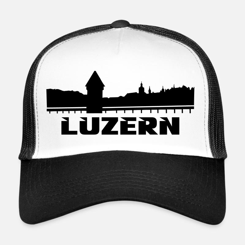Luzern - Trucker Cap - Weiß/Schwarz