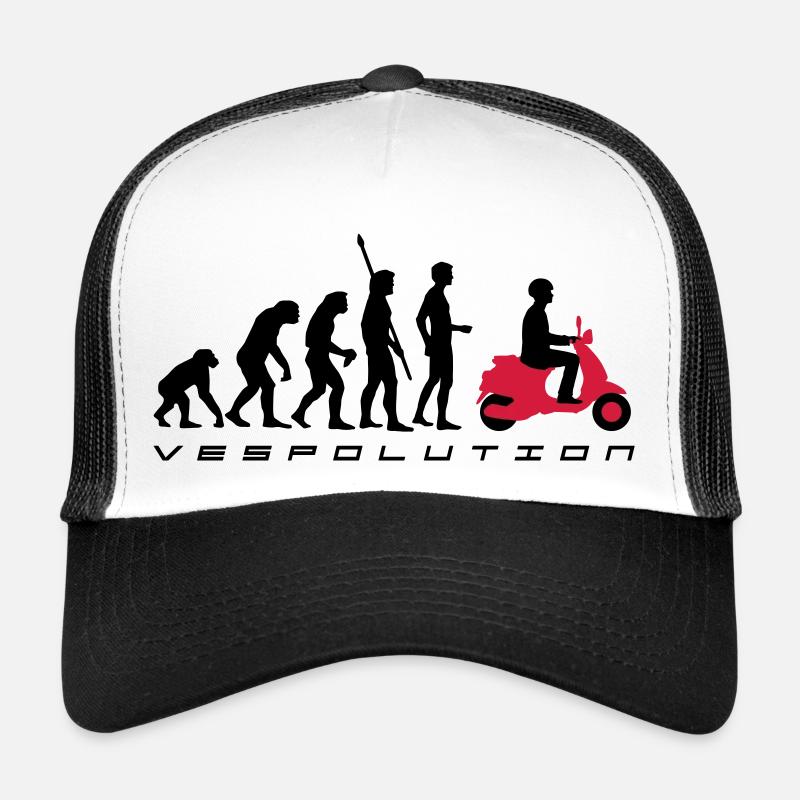 vespolution evolution__b_2c - Trucker Cap - white/black