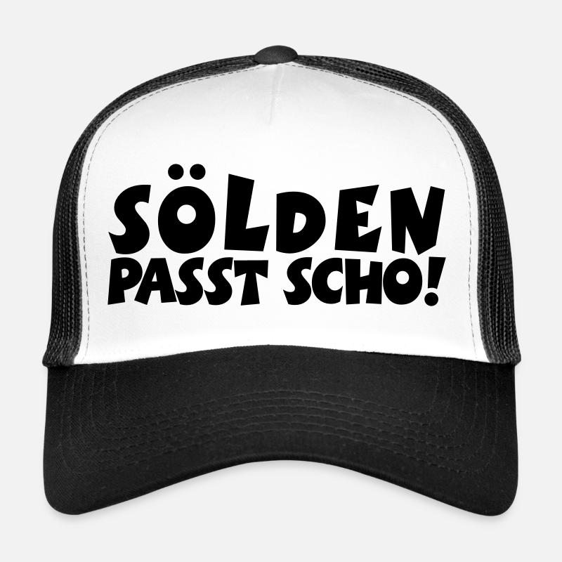 Sölden Passt Scho! - Trucker Cap - Weiß/Schwarz