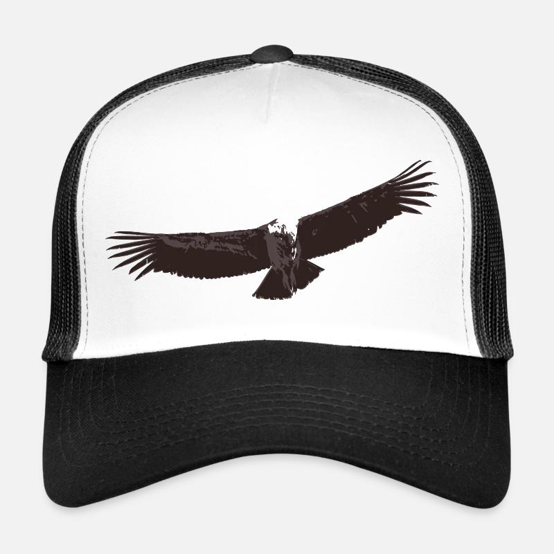 Kondor - Casquette trucker  - blanc/noir