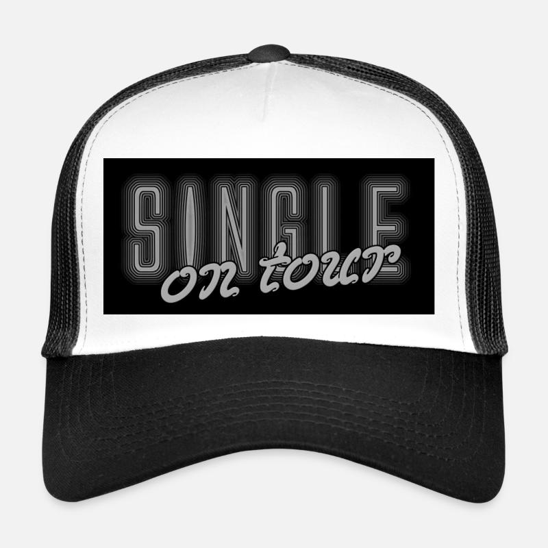 Single on tour - Trucker Cap - Weiß/Schwarz