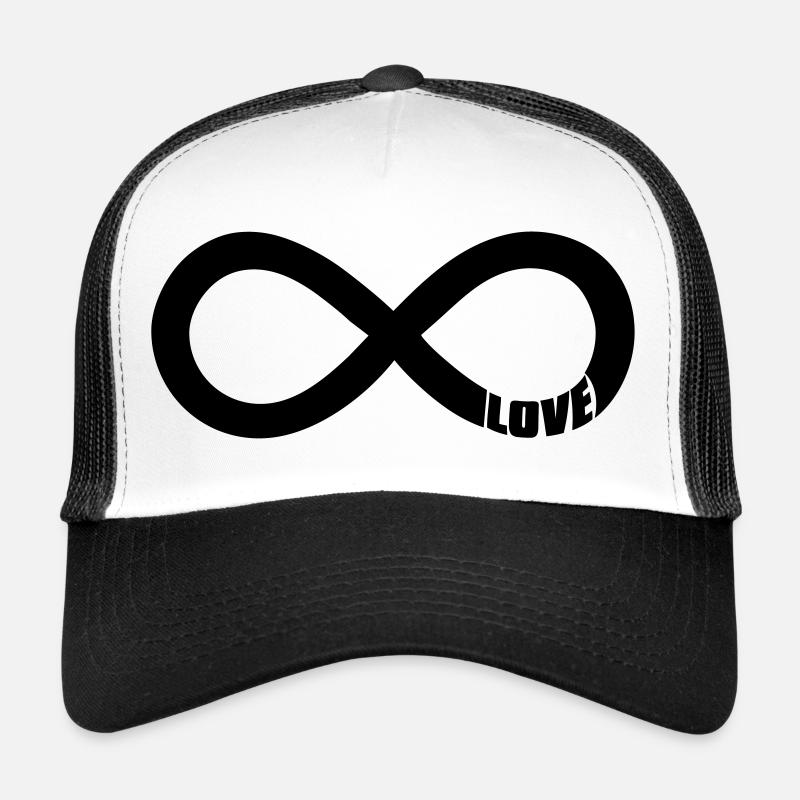 infinite love - valentine - Trucker Cap - white/black