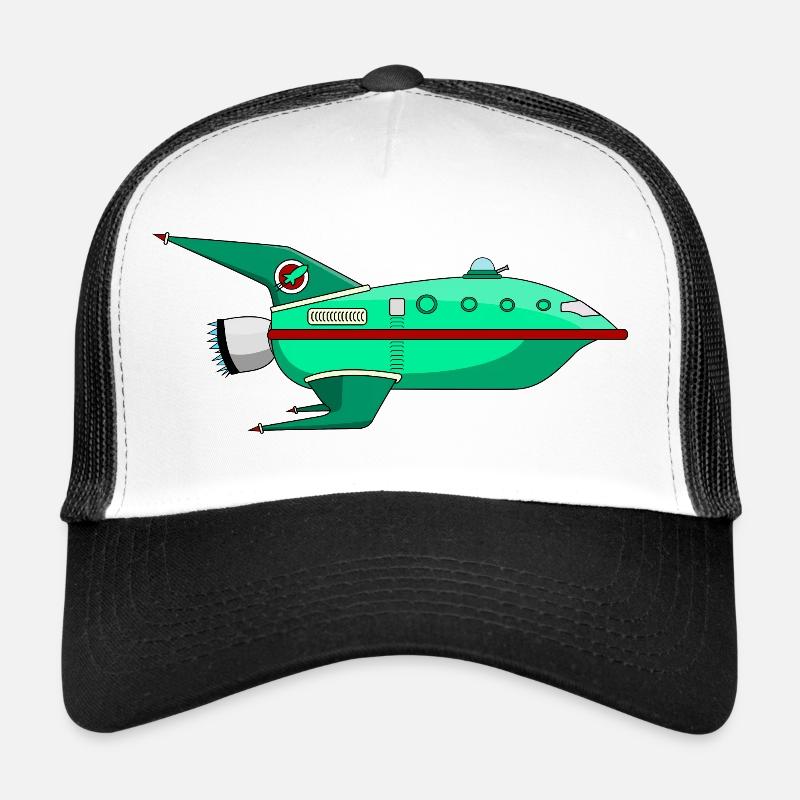Schiff des Planeten der Zukunft - Trucker Cap - Weiß/Schwarz