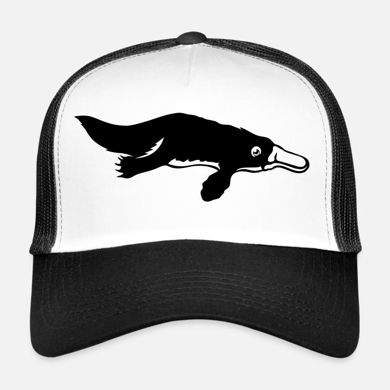 Schnabeltier ornitorinque Tier - Trucker Cap - Weiß/Schwarz
