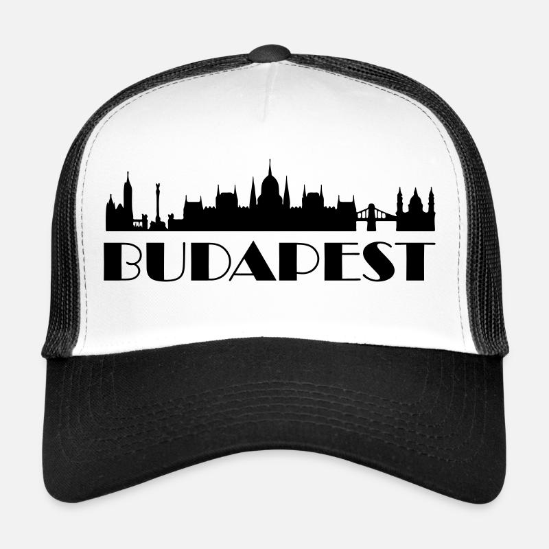 Budapest - Trucker Cap - Weiß/Schwarz