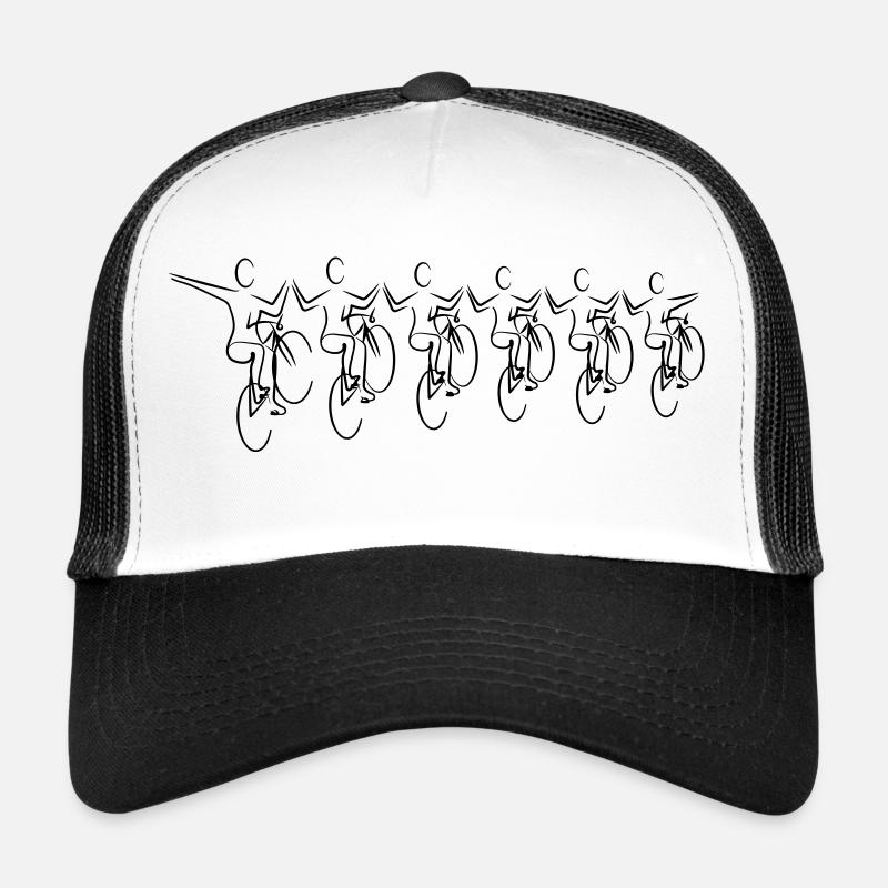6er Kunstradsport 005 - Trucker Cap - white/black