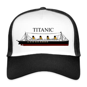 Titanic in color - Trucker Cap - white/black - Front
