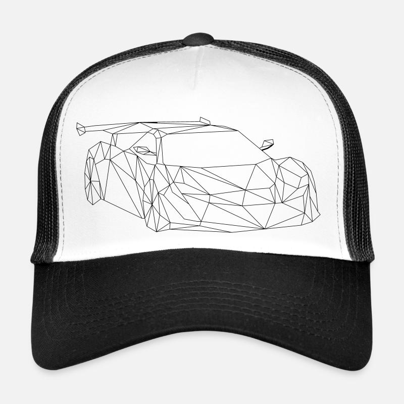 Low poly art - racing car Trucker Cap