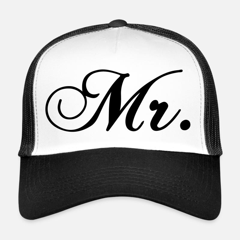 T-shirt de mariée cadeau de calligraphie en or de mariage Casquette trucker 