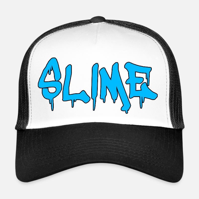 Slime Blau - Trucker Cap - Weiß/Schwarz