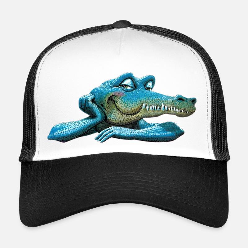 Crocodile Retro Amstrad - Mascotte 02 Casquette trucker 