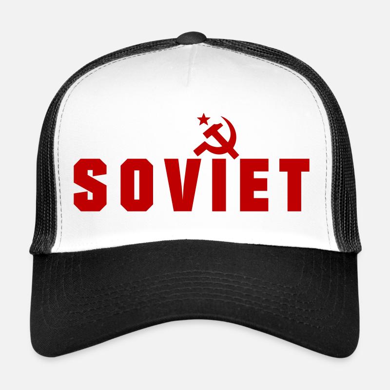 Soviet - Russia - Trucker Cap - white/black