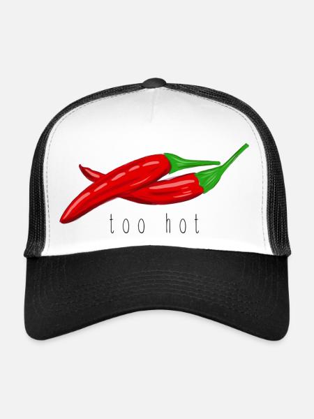 too hot - Trucker Cap - Weiß/Schwarz